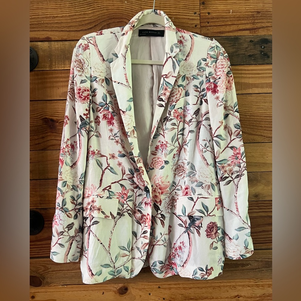 Zara Floral Blazer